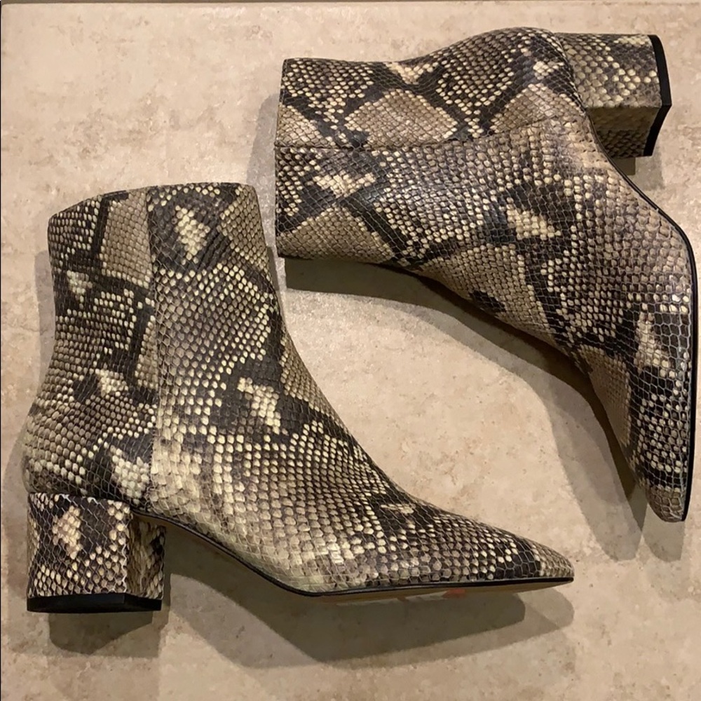Dolce Vita Snakeskin Booties